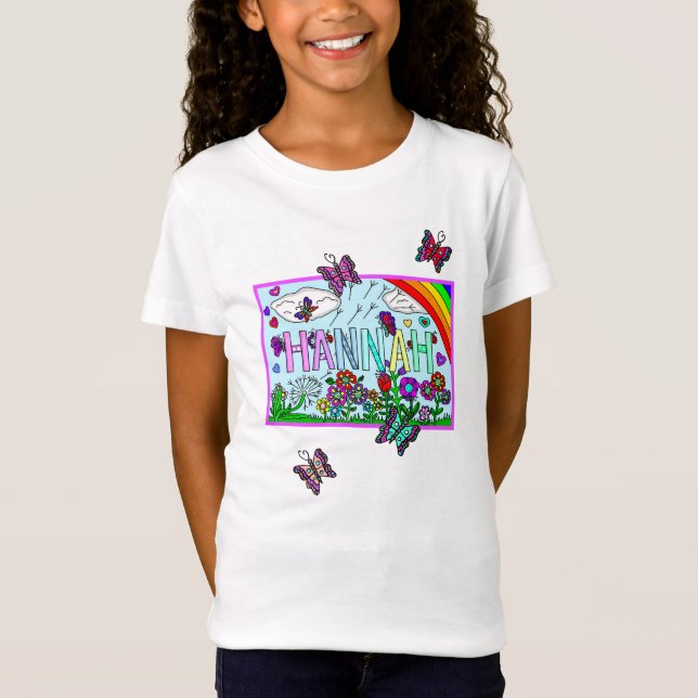 Hannah Whimsical Blume, Rainbow T-S T-Shirt (Vorderseite)