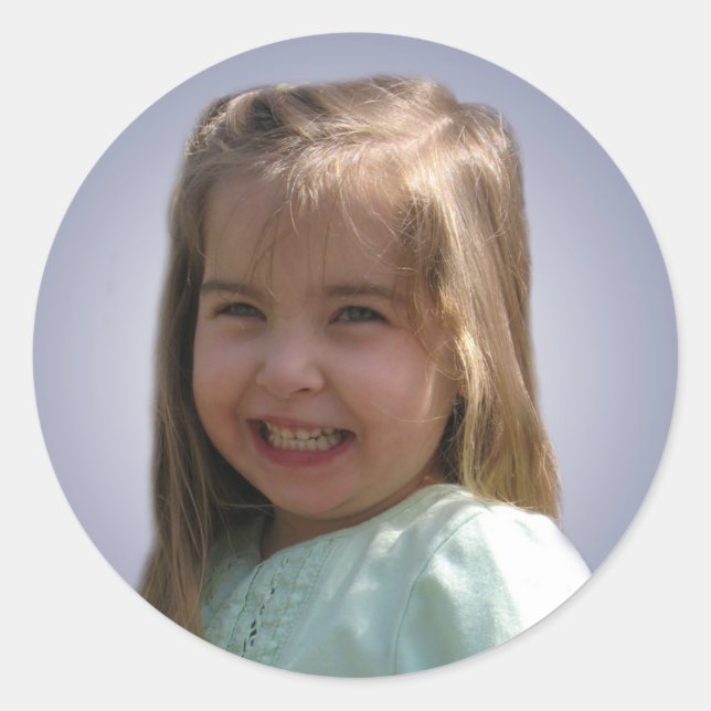 Hannahs Gesichtsaufkleber Runder Aufkleber (Vorderseite)