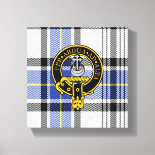 Hannay Scottish Wappen und Tartan Canvas print Leinwanddruck