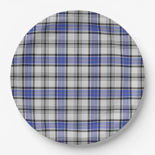 Hannay Tartan Pappteller (Vorderseite)