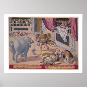 Hannibal (247-183 v. Chr.) besiegt die Römer Poster