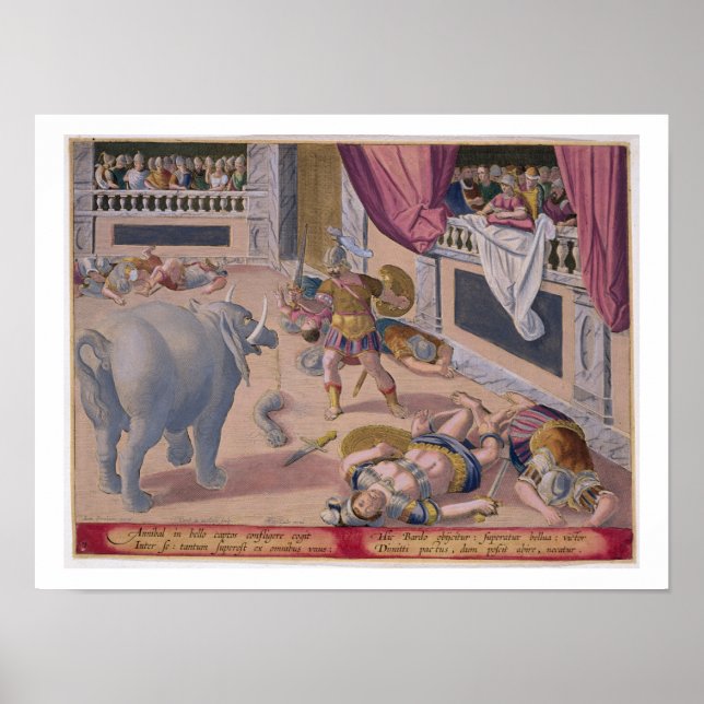 Hannibal (247-183 v. Chr.) besiegt die Römer Poster (Vorne)