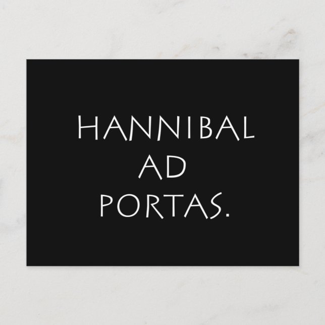 Hannibal ad portas postkarte (Vorderseite)