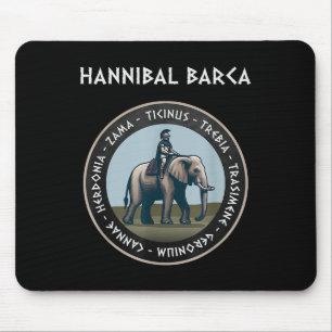 Hannibal Barca 2. Punic War Battles Carthage Mousepad