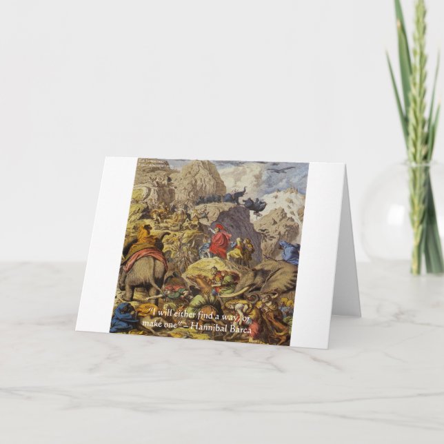 Hannibal Barca & Army & Quote Geschenke & Karten (Vorderseite)