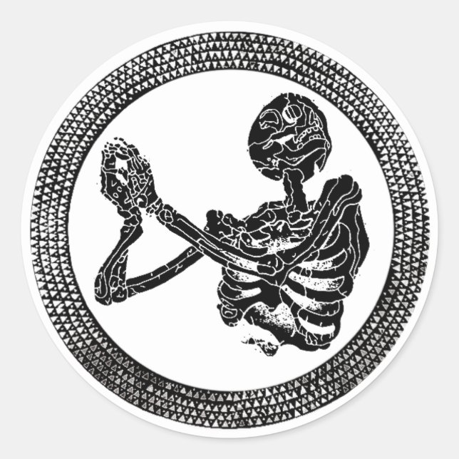 Hannibal Church Floor Skeleton Sticker (Vorderseite)