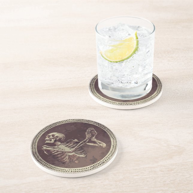 Hannibal Full Ringed Dancing Skull Getränkeuntersetzer (Seite)