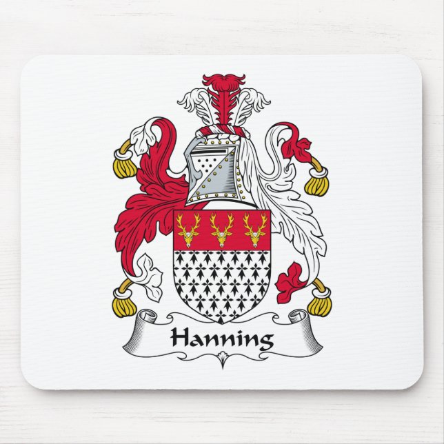Hanning Familienwappen Mousepad (Vorne)