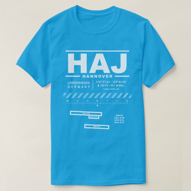 Hannover Airport HAJ T - Shirt (Design vorne)