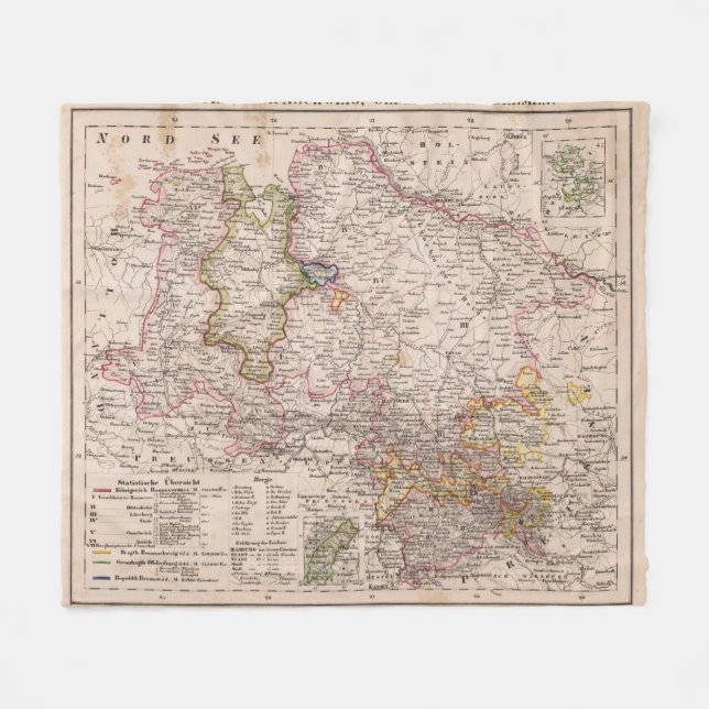 Hannover, Deutschland Fleecedecke (Vorderseite (Horizontal))