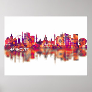 Hannover Deutschland Skyline Poster