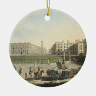 Hannover quadrieren, graviert durch Robert Pollard Keramikornament