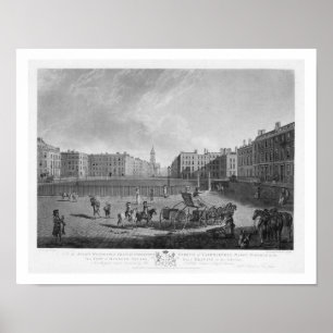 Hannover Square, von einem Set mit vier Aussichten Poster