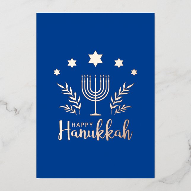 Hannukah Folien Feiertagskarte (Vorderseite)