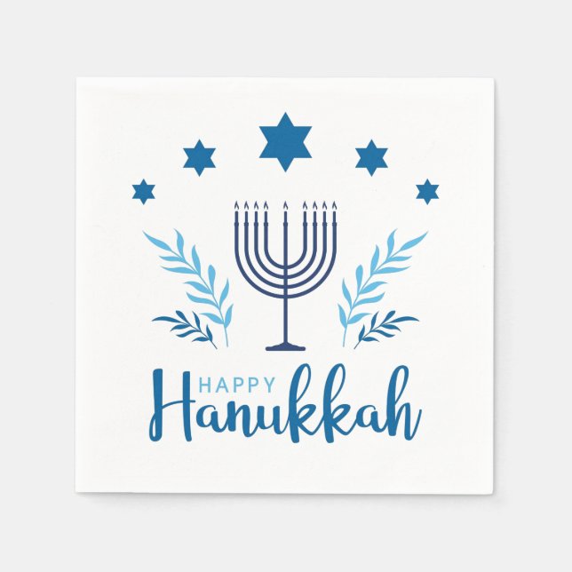 Hannukah menorah serviette (Vorderseite)