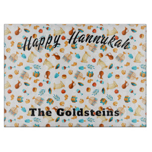 Hannukah Menorah Tropfen Board Candle Tischset Schneidebrett