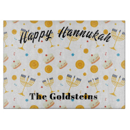 Hannukah Menorah Tropfen Board Candle Tischset Schneidebrett