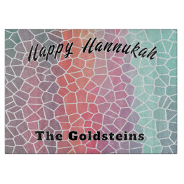 Hannukah Menorah Tropfen Board Candle Tischset Schneidebrett