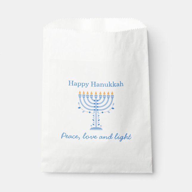 Hannukah party favor bag - Happy Hanukkah Geschenktütchen (Vorderseite)