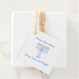 Hannukah party favor tag - Happy Hanukkah Geschenkanhänger