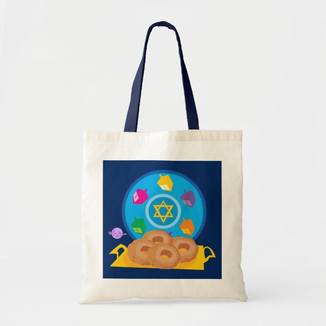 Hannukah Plate Budget Tasche (Vorne)
