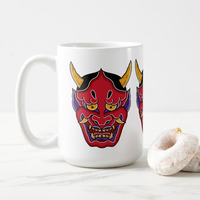Hannya (般 若 面) kaffeetasse (Mit Donut)