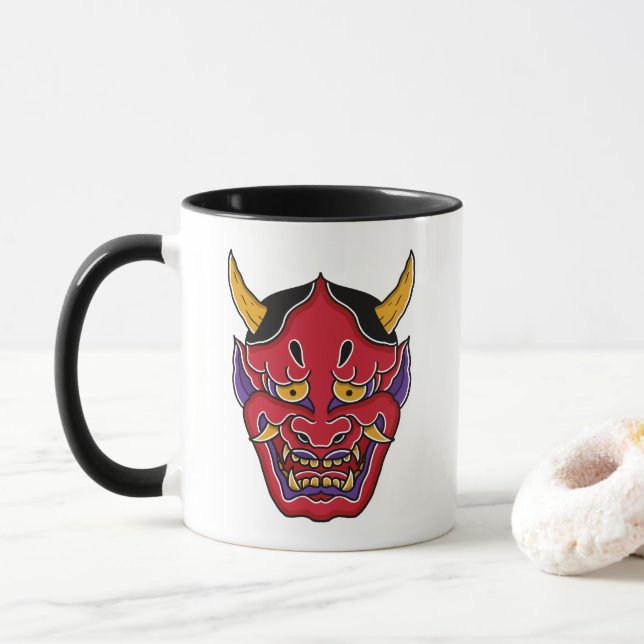 Hannya (般 若 面) tasse (Mit Donut)