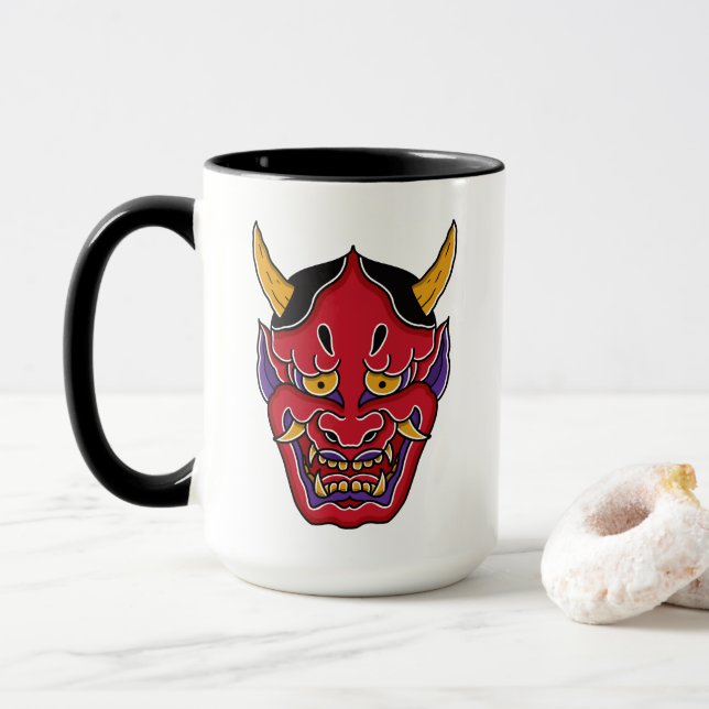 Hannya (般 若 面) tasse (Mit Donut)