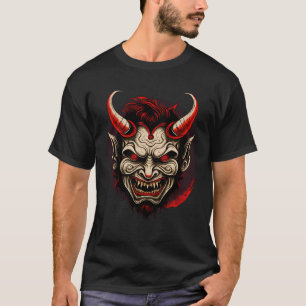 Hannya Horror Mythische Kreaturen Japanisch Oni De T-Shirt