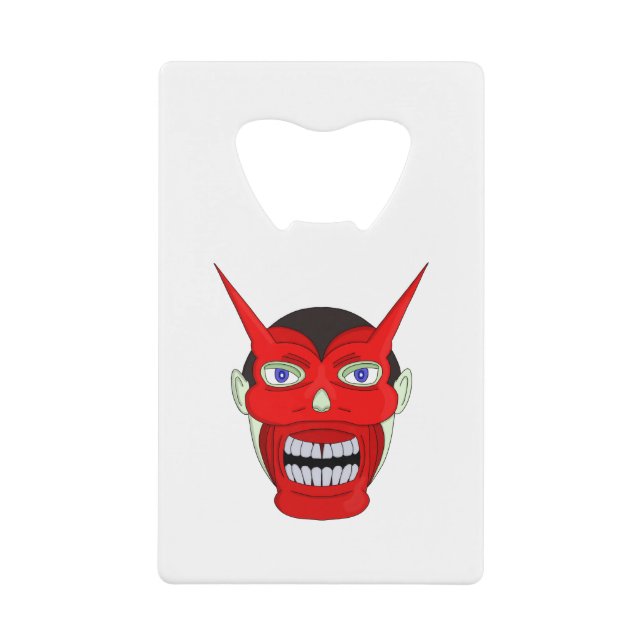 Hannya Japanese Noh Theater Geldbeutel Flaschenöffner (Vorderseite)