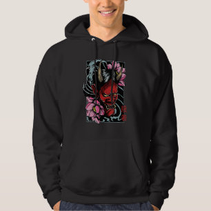 Hannya Mask Traditionelles Oriental Tattoo Demon G Hoodie