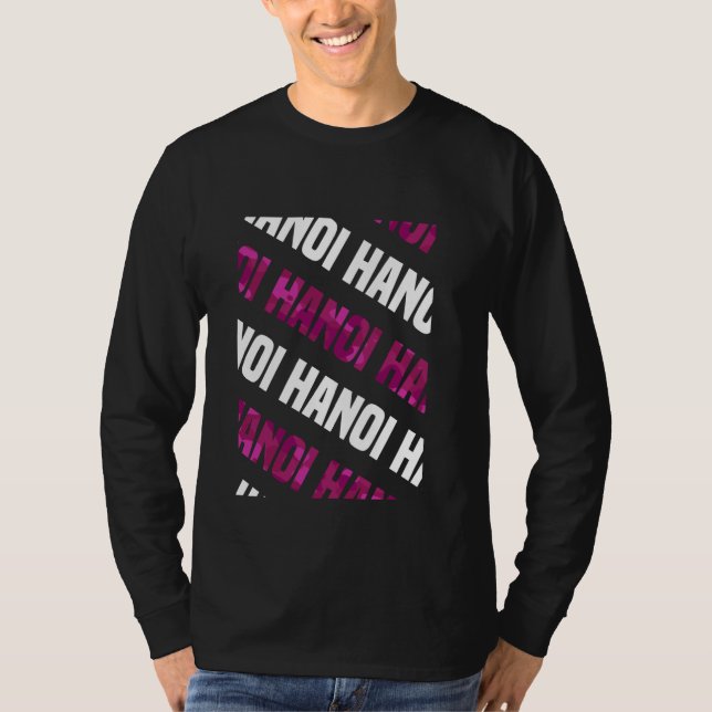 Hanoi Camouflage Pattern Pink Camouflage T-Shirt (Vorderseite)