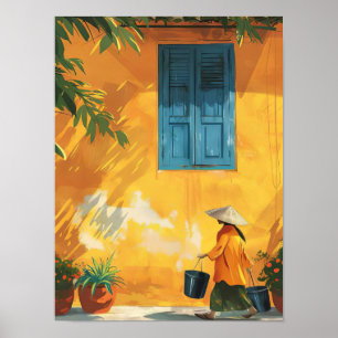 Hanoi-Druck Hanoi-Illustration Vietnam-Druck Hanoi Poster
