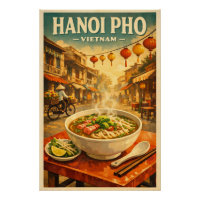 Hanoi Pho, Vietnam, in einem klassischen Retro-Sti