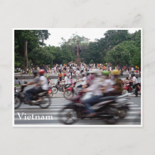 Hanoi-Stoßzeit Postkarte