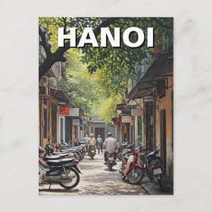 Hanoi Vietnam Alley Travel Postkarte
