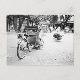 Hanoi Vietnam, Cyclo in Old Hanoi Postkarte