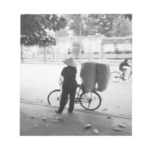 Hanoi Vietnam, Fahrradlieferantin (NR) Notizblock