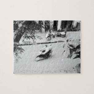 Hanoi Vietnam, Motorrad in Old Hanoi Puzzle