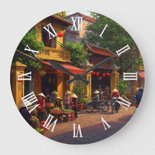 Hanoi Vietnam Reise Große Wanduhr