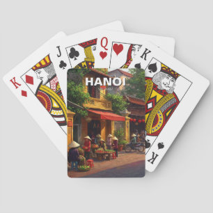 Hanoi Vietnam Reisen Spielkarten