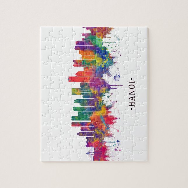 Hanoi Vietnam Skyline Puzzle (Vertikal)