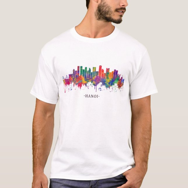 Hanoi Vietnam Skyline T-Shirt (Vorderseite)