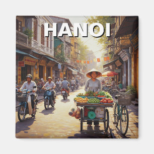 Hanoi Vietnam Street Vendor Magnet
