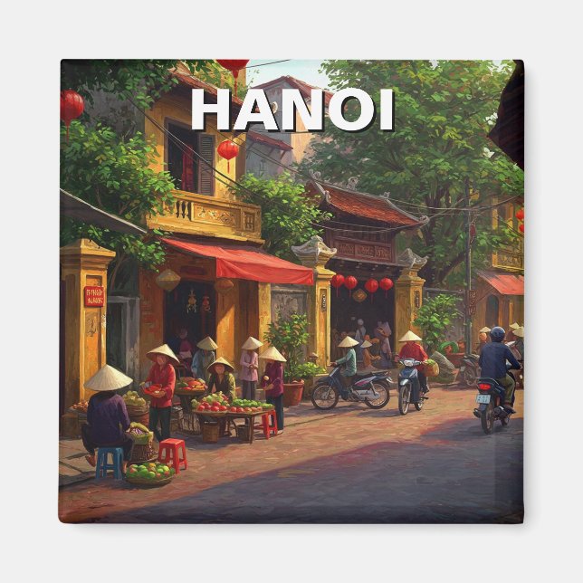 Hanoi Vietnam Travel Magnet (Vorne)