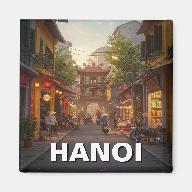 Hanoi Vietnam Travel Magnet (Vorne)