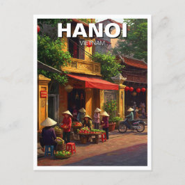 Hanoi Vietnam Travel Postkarte