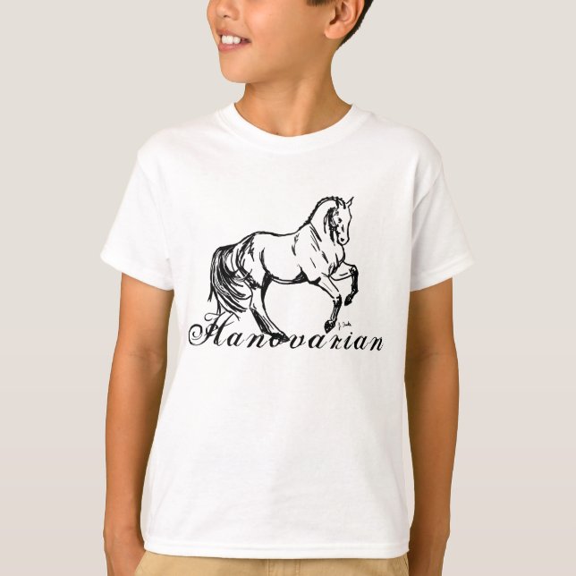 Hanovarianpferd T-Shirt (Vorderseite)