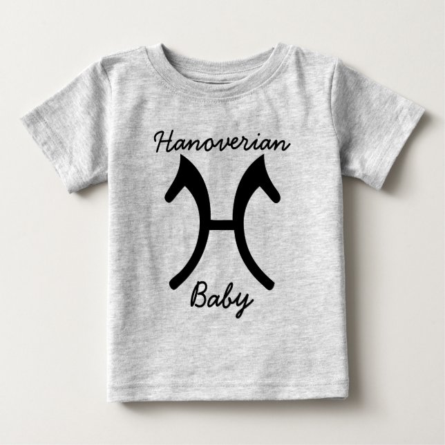 Hanoverian Baby Bio T-shirt (Vorderseite)