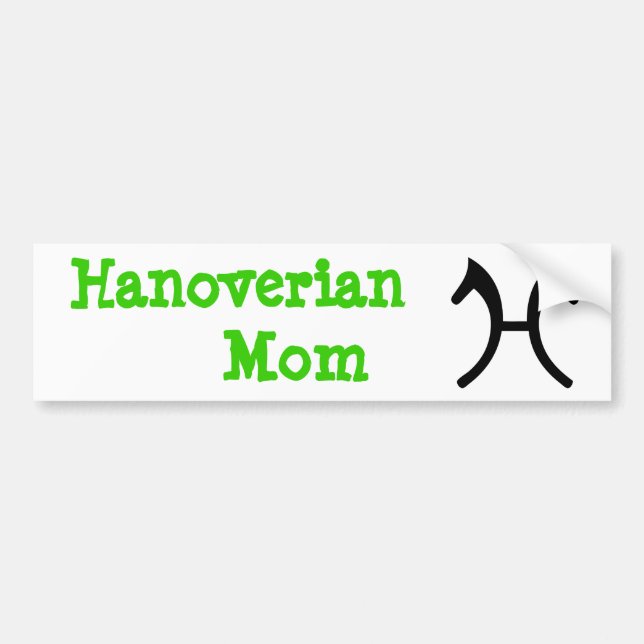 Hanoverian Mama - Autoaufkleber (Vorne)
